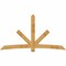 Ekena Millwork Alberta Rough Sawn Timber Gable Bracket, Western Red Cedar, 108"W x 58"H x 6"D x 6"F, 13/12 Pitch GBW108X58X0606ALB00RWR - alternate 1